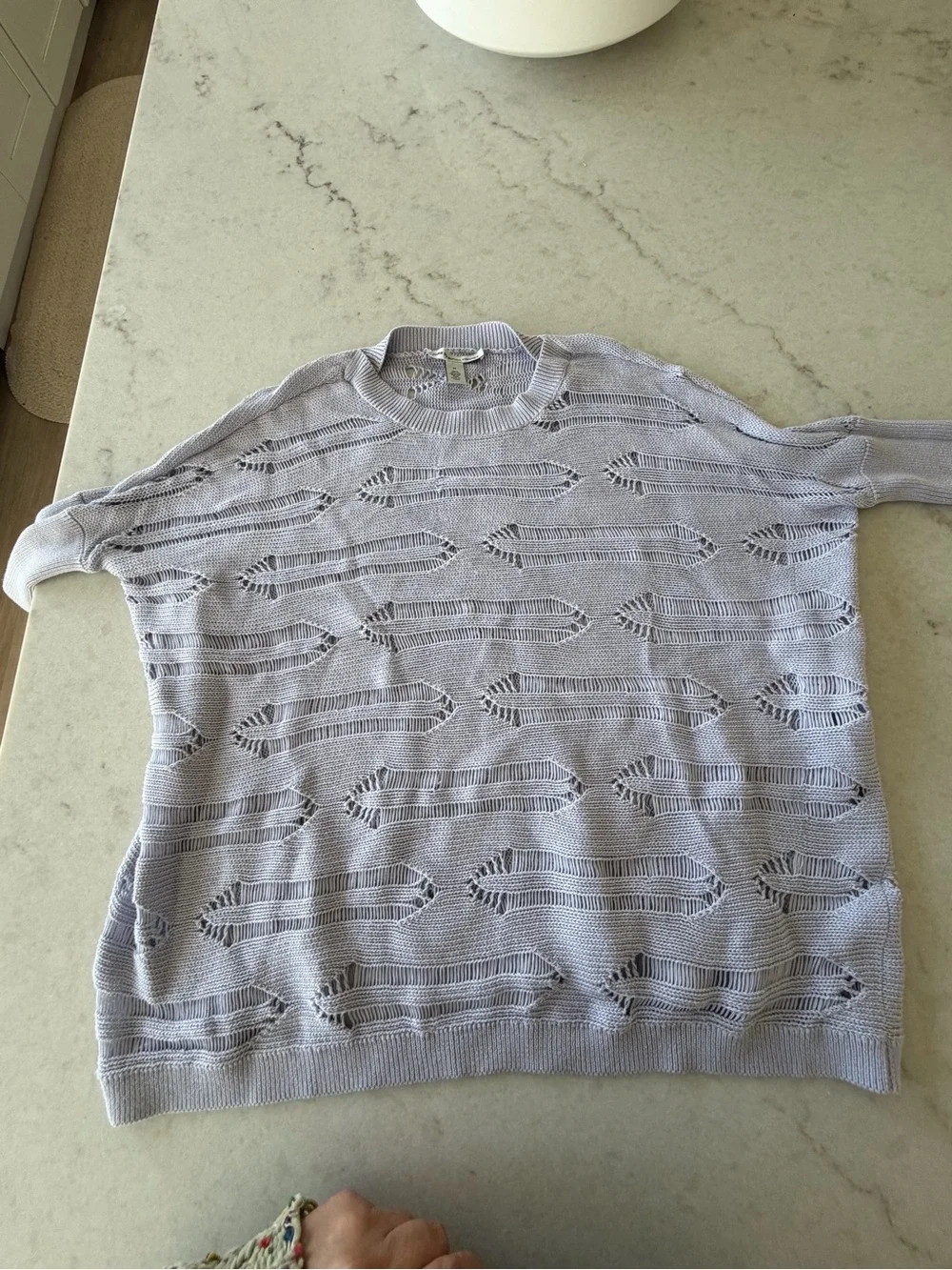 Cotton by autumn cashmere !Oversized -Hem Knit Sweater ! 100% cotton ! M